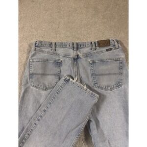 Wrangler Genuine‎ Jeans Mens Size-38x29 Blue Relaxed Straight Rigid Denim Pants